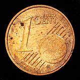 Монета Італії 1 євроцент 2002-13 рр., фото 2