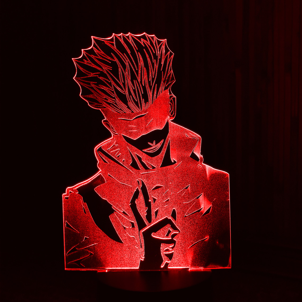Акриловий світильник-нічник Сатору Годзьо (Satoru Gojo) червоний tty-n000594