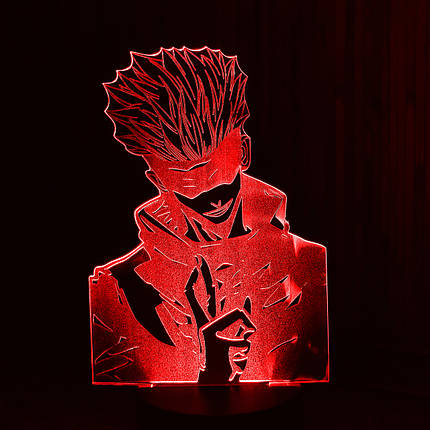 Акриловий світильник-нічник Сатору Годзьо (Satoru Gojo) червоний tty-n000594, фото 1
