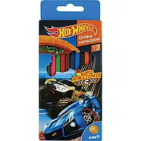 Карандаши цветные Hot Wheels Kite 12 цветов HW15-051K