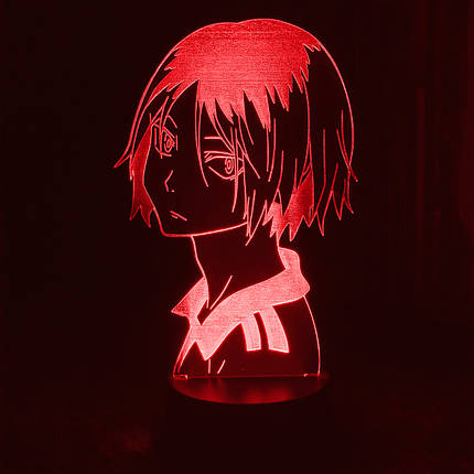 Акриловий світильник-нічник Кемма Кодзуме (Kozume Kenma) червоний tty-n000524, фото 1