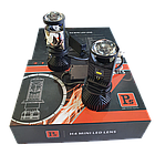 Лампа світлодіодна H4 (к-кт 2 шт) 12V 70W LED+лінза+чітка светотеневая кордон. + вентилятор (авиац. алюмін. профілю.), фото 3