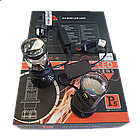 Лампа світлодіодна H4 (к-кт 2 шт) 12V 70W LED+лінза+чітка светотеневая кордон. + вентилятор (авиац. алюмін. профілю.), фото 5