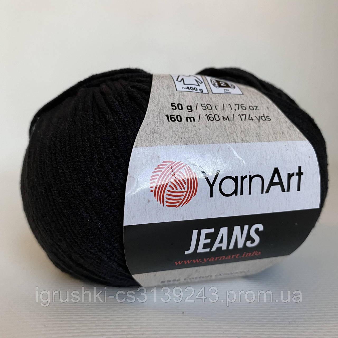 YarnArt Jeans (ярнарт джинс) 53 Черный