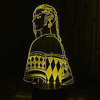 Акриловый светильник-ночник Кен Рюгудзи (Kэn Ryuguji) желтый tty-n000553