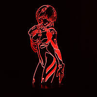 Акриловый светильник-ночник Рей Аянами (Rebuild) красный tty-n000559