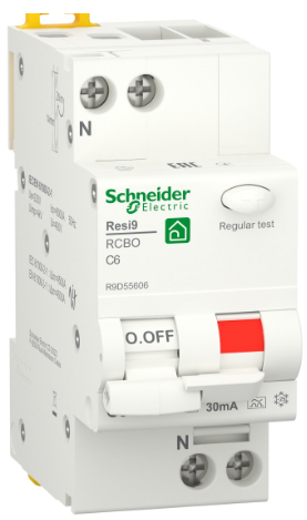 Диференціальний автомат 6А 30 mA 2P Resi9 тип A Schneider Electric