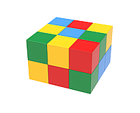 Детский напольный мягкий конструктор Hop-Hop Кубы мини 18 деталей ПВХ ткань, Разноцветный