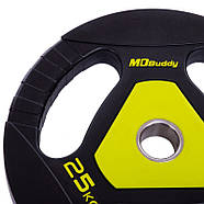 Диски 51 мм 25 кг (диски) поліуретанові Zelart, фото 4