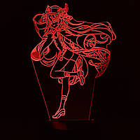 Акриловый светильник-ночник Ху Тао (Hu Tao) красный tty-n000580