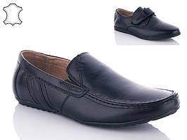 Шкіряні туфлі для підлітків (код 1052-00) Шкільне взуття 40