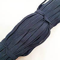 Резинка плетеная плотная Польша для белья (бельевая) черная 8мм 100 метров