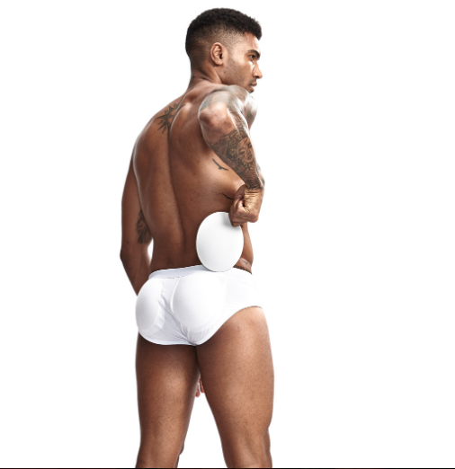 Чоловічі труси пушап push up для збільшення сідниць білі, фото 1