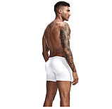 Чоловічі труси-боксери push up пушап для збільшення сідниць білі, фото 3