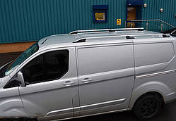 Рейлінги OmsaLine Sport (2 шт, сірі) коротка база для Ford Custom 2013-2022 рр