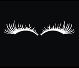 Наклейка на фари автомобіля Вії чорні, фото 4