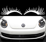 Наклейка на фари автомобіля Вії чорні, фото 3