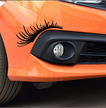 Наклейка на фари автомобіля Вії чорні, фото 6