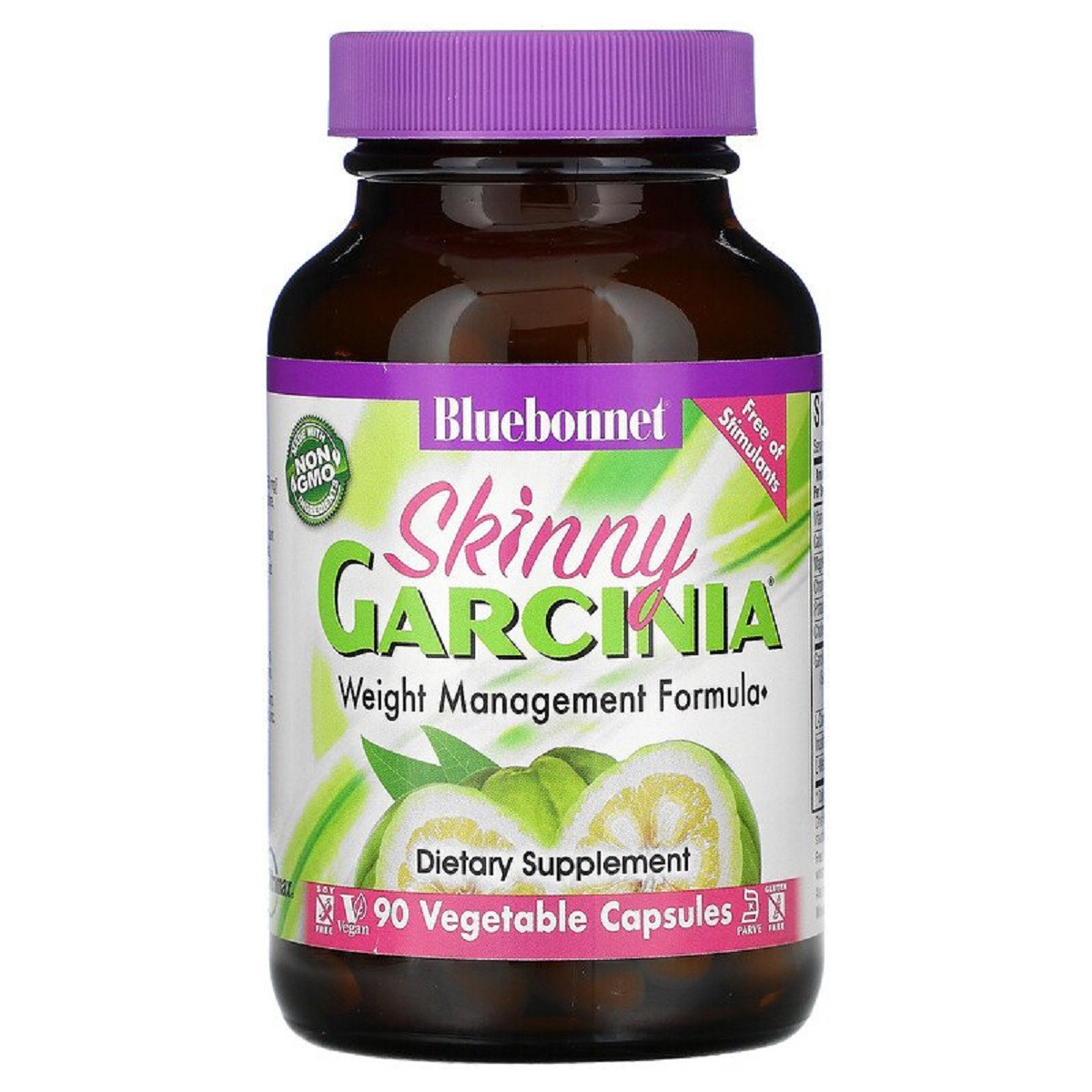 Комплекс Для Контролю Ваги, Skinny Garcinia Weight Management Formula, Bluebonnet Nutrition, 90 рослинних