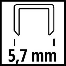 Скоби для пневматичного степлера Einhell 5,7 х25 мм, 3000 шт. Скоби для професійного степлера, фото 5