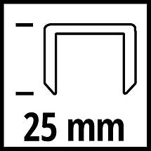 Скоби для пневматичного степлера Einhell 5,7 х25 мм, 3000 шт. Скоби для професійного степлера, фото 4