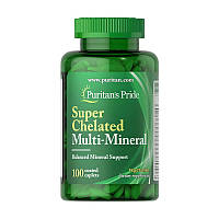 Комплекс минералов Super Chelated Multi-Mineral Puritan's Pride 100 caplets