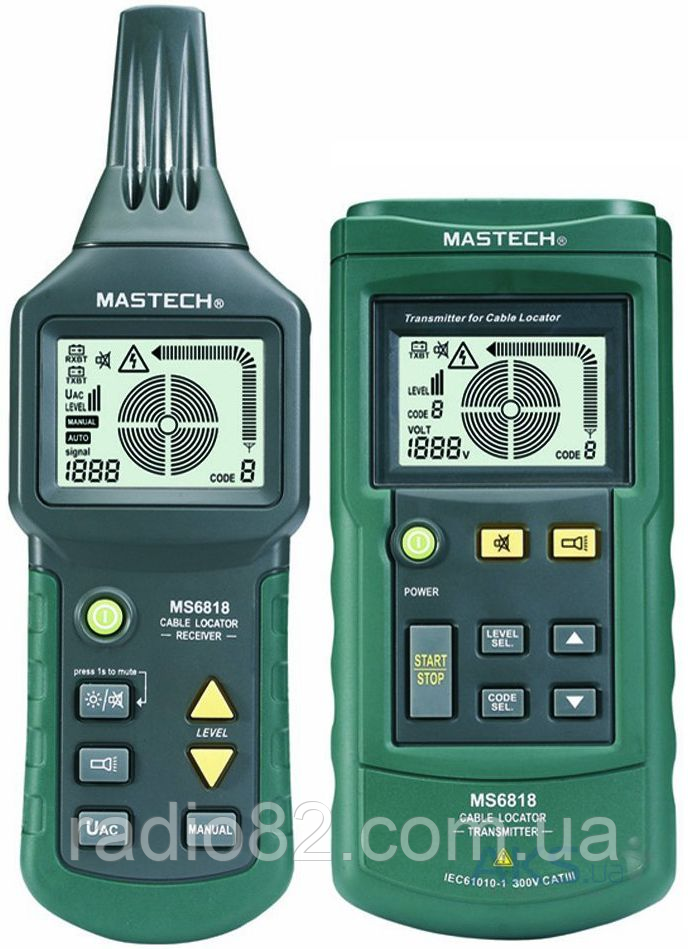 Кабельний тестер-локатор MASTECH MS-6818