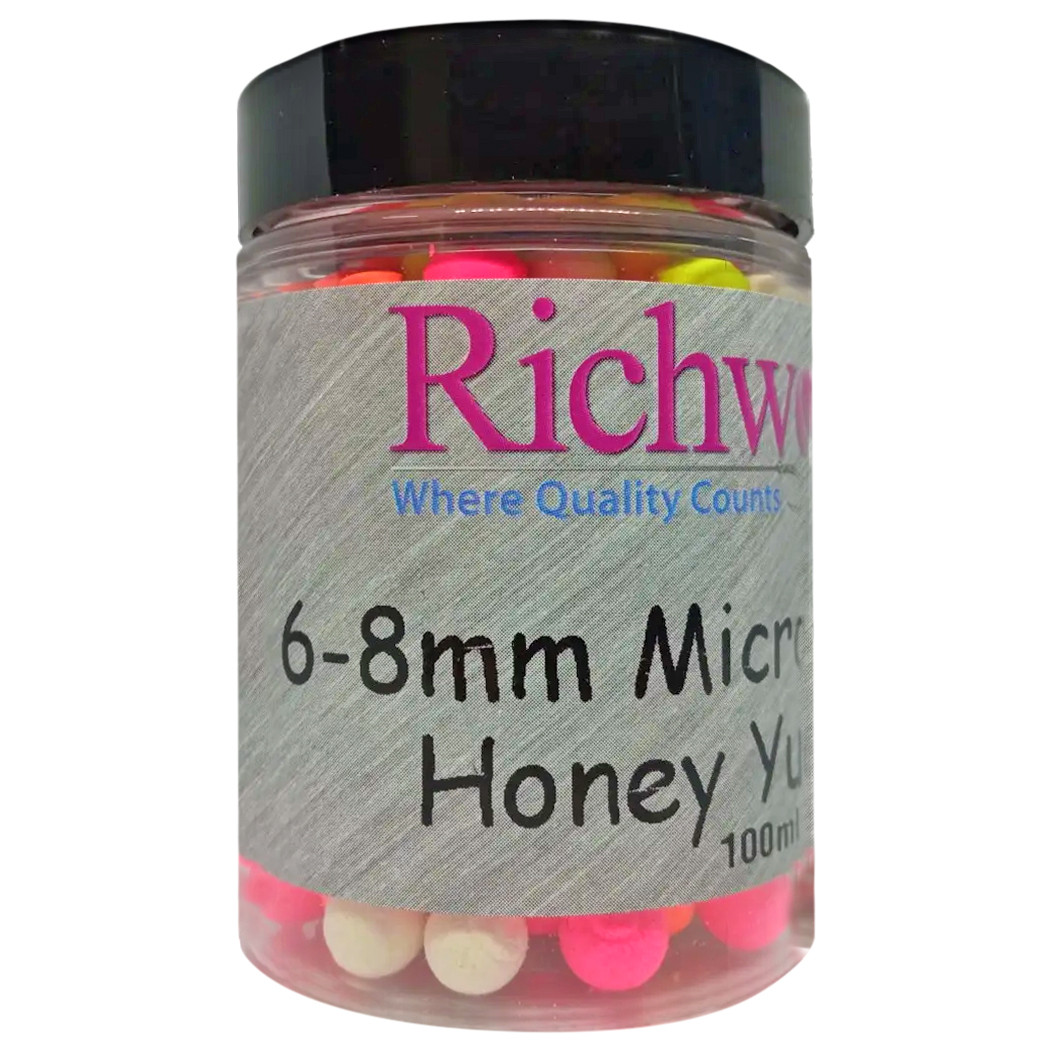 Бойли плаваючі Richworth Micro Pop-Ups Honey Yucatan 6-8мм, 100мл