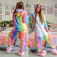 Кигуруми Единорог Радужный Пижама Костюм детский взрослый