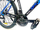 Велосипед Impuls 29 MOTION чорно-синій, фото 2