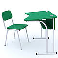 Комплект мебели (парта + стул) Loft Details P700 зеленый