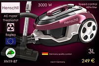 Колбовий контейнерний пилосос HENSCHLL XN19-87 4L без мішка (3000 Вт), з регулюванням потужності, фото 11