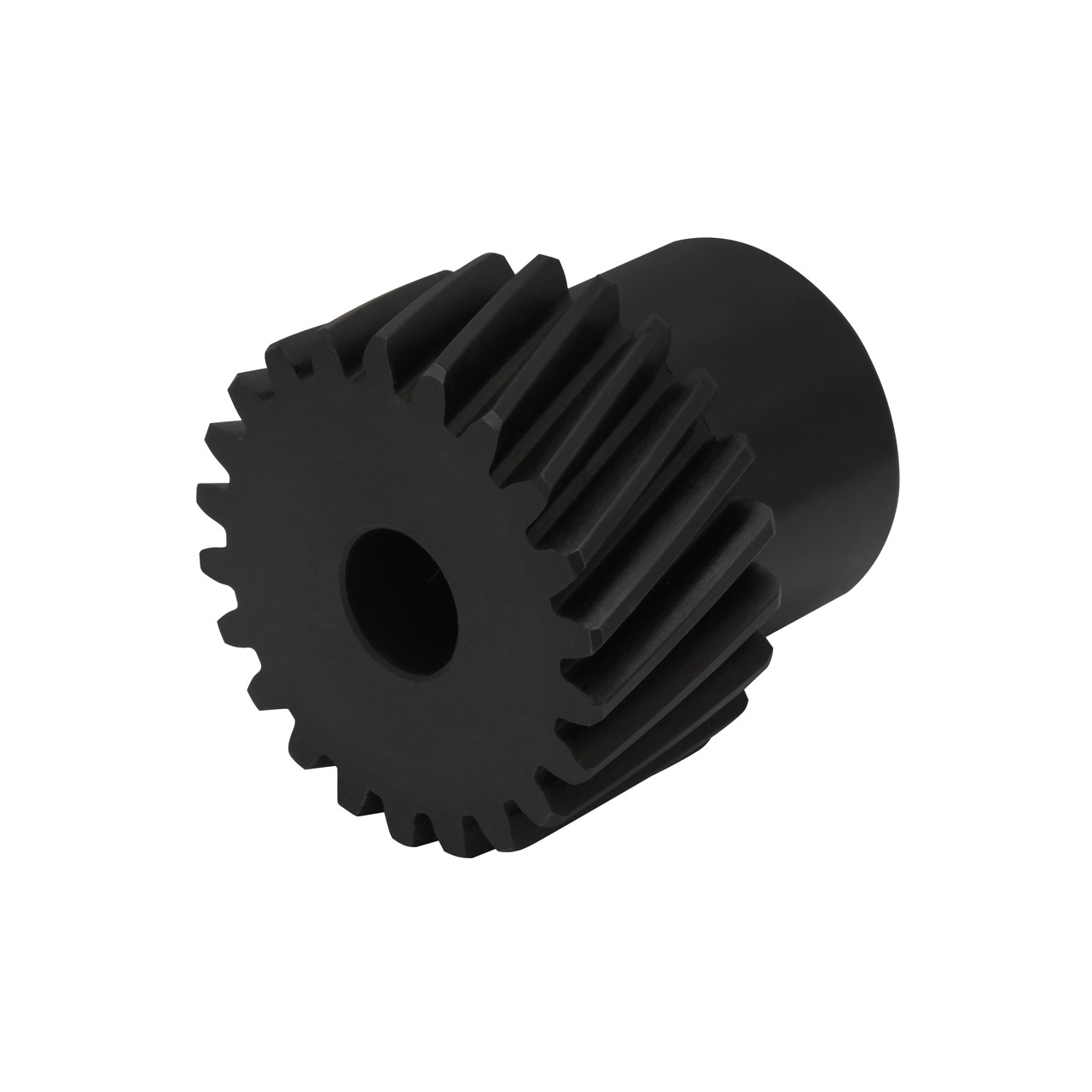 Шестерня косозуба сталева модуль 2.0 без шпонки GHLM2.0-Z25-D14 для зубчастої рейки (25 зубів, діам. 14 мм)