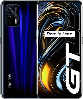 Смартфон Realme GT 5G 8/128Gb DASHING BLUE, 64+8+2/16Мп, 2sim, 6.4"S. AMOLED, 4500mAh, 5G, 8 ядер