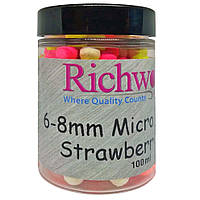Бойли плаваючі Richworth Micro Pop-Ups Strawberry Jam 6-8мм, 100мл