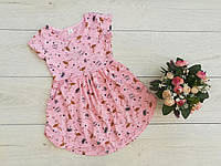 Детское платье "Розовый фламинго" рост 110- 116 см 110-116 см