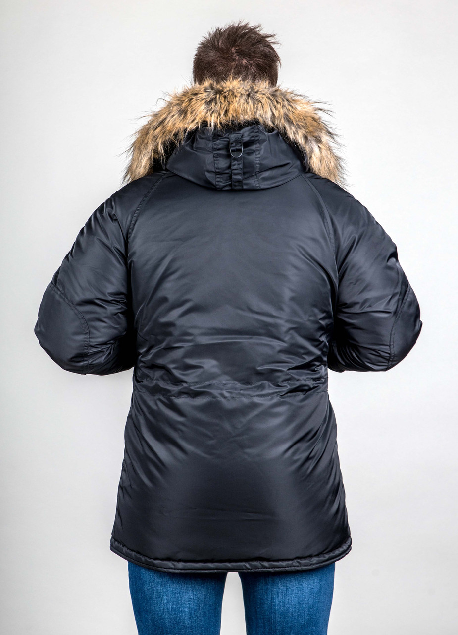 Мужская зимняя парка куртка аляска Olymp c нашивками - фото 4 - id-p1067202014