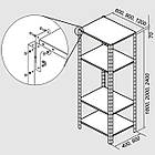 Складський стелаж 1800х1200х400 мм, 4 полки, 100 кг на полицю, стелаж металевий поличковий, фото 8