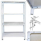 Стелаж для зберігання 1800х900х400 мм, 100 кг на полицю, 4 полки, поличковий стелаж металевий, фото 2