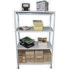 Складський стелаж 1800х1200х400 мм, 4 полки, 100 кг на полицю, стелаж металевий поличковий, фото 4