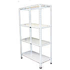 Складський стелаж 1800х1200х400 мм, 4 полки, 100 кг на полицю, стелаж металевий поличковий, фото 2