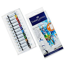 Фарби акрилові 12 кольорів Faber-Castell Creative Studio, 12 туб х 20 мл, 379212