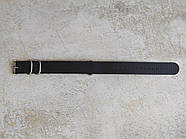 РЕМІНЕЦЬ НАТО NATO ZULU ЗУЛУ НЕЙЛОН 22 ММ чорний, фото 3