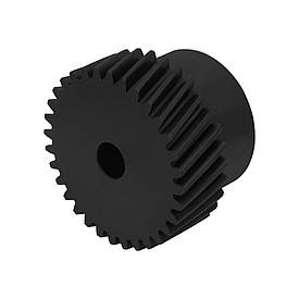 Шестерня косозуба сталева модуль 2.5 GHLM2.0-Z40-D16 для зубчастої рейки (40 зубів, діам. 16 мм)