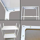 Металевий поличковий стелаж 2400х600х600 мм, 100 кг на полицю, 6 полиць, стелаж в архів, стелаж в аптеку, фото 4