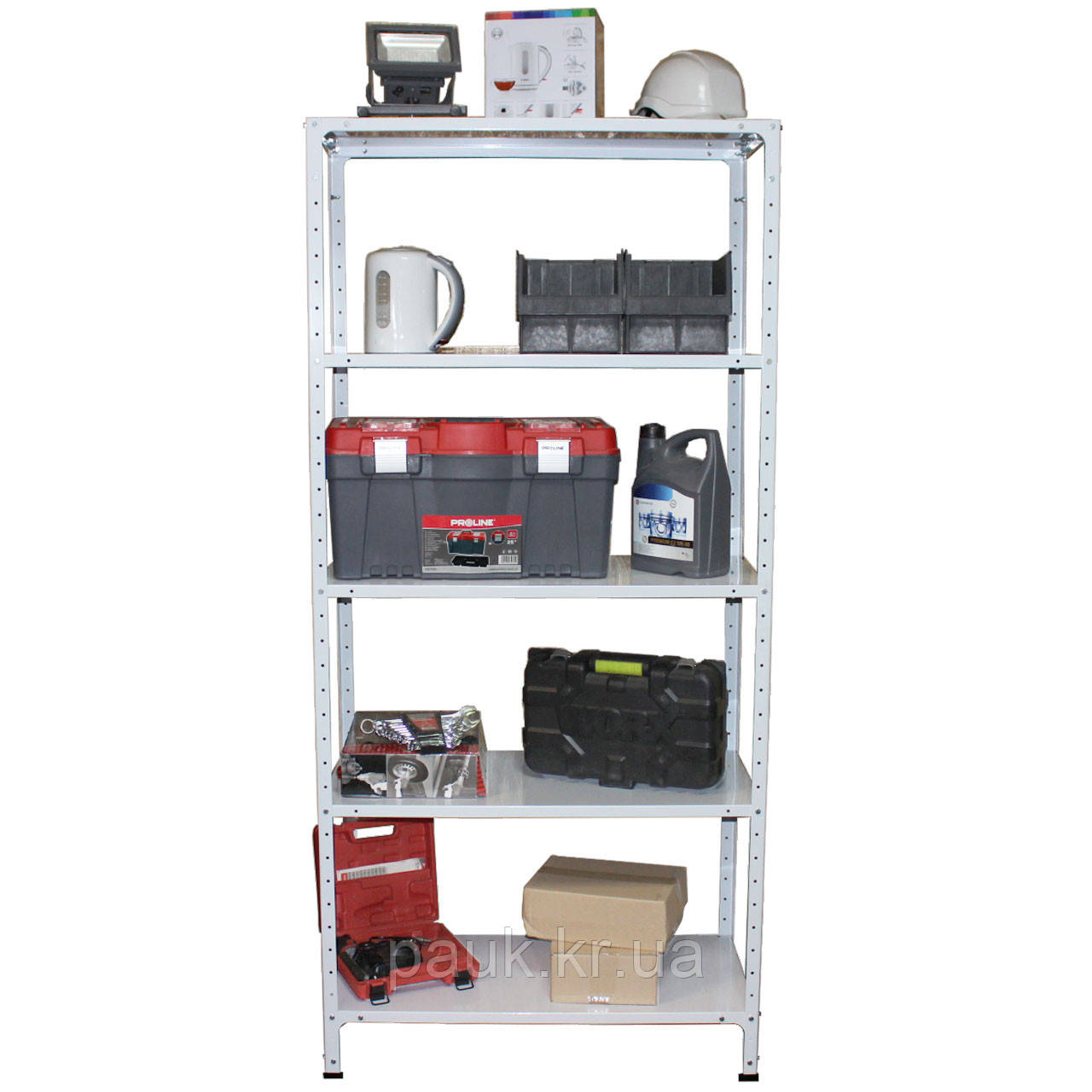 Офісний стелаж 2000х900х400 мм (5полок), 100 кг на полицю, стелаж лабораторний, бібліотечний, господарський, фото 1