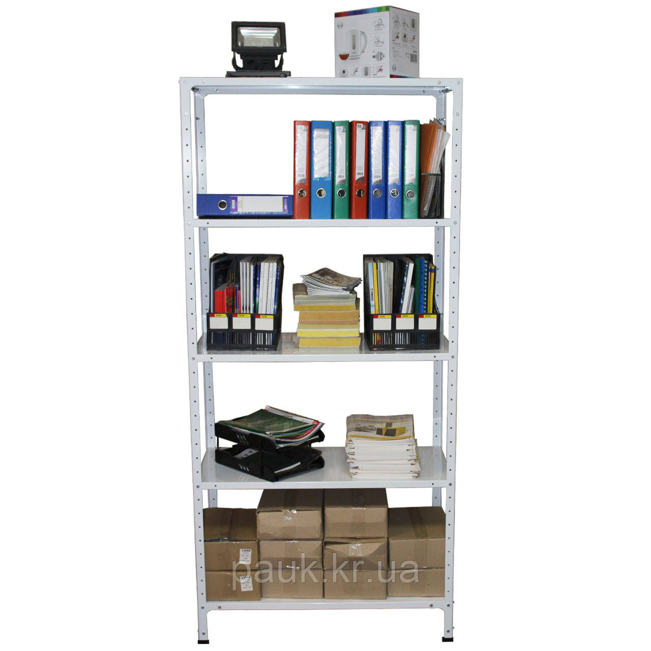 Стелаж поличковий універсальний  2000х1200х400 (5полок), 100 кг на полицю, складський стелаж, торговий стелаж УЦІНКА, фото 1