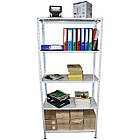 Стелаж з полками 2000х900х600 (5полок), 100 кг на полицю, посилений стелаж на болтових з'єднаннях, фото 3