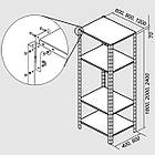 Легкий стелаж складський 2400х600х400 мм, 100 кг на полицю, 6 полиць, стелаж на болтових з'єднаннях, фото 8