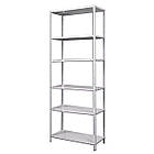 Металевий поличковий стелаж 2400х600х600 мм, 100 кг на полицю, 6 полиць, стелаж в архів, стелаж в аптеку, фото 3